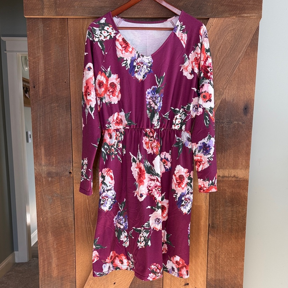 Floral V-Neck Dress